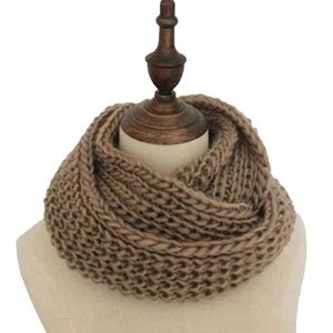 D&Y Brown Infinity Scarf